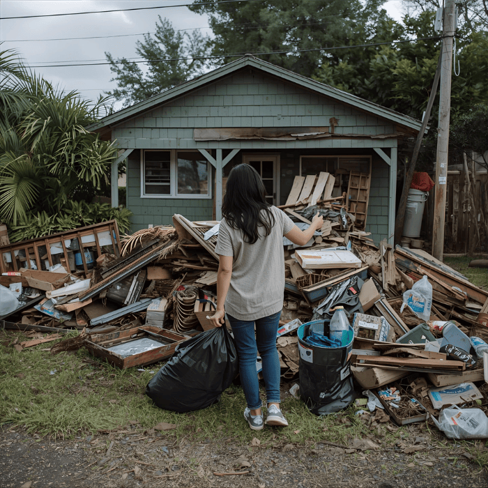 dumping house wastages